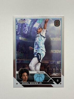 Topps Chrome Mikel Brown Jr. Basketball Trading Card - Blue White